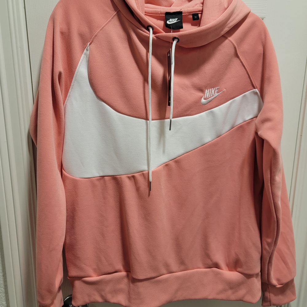Nike Coral and White Pullover